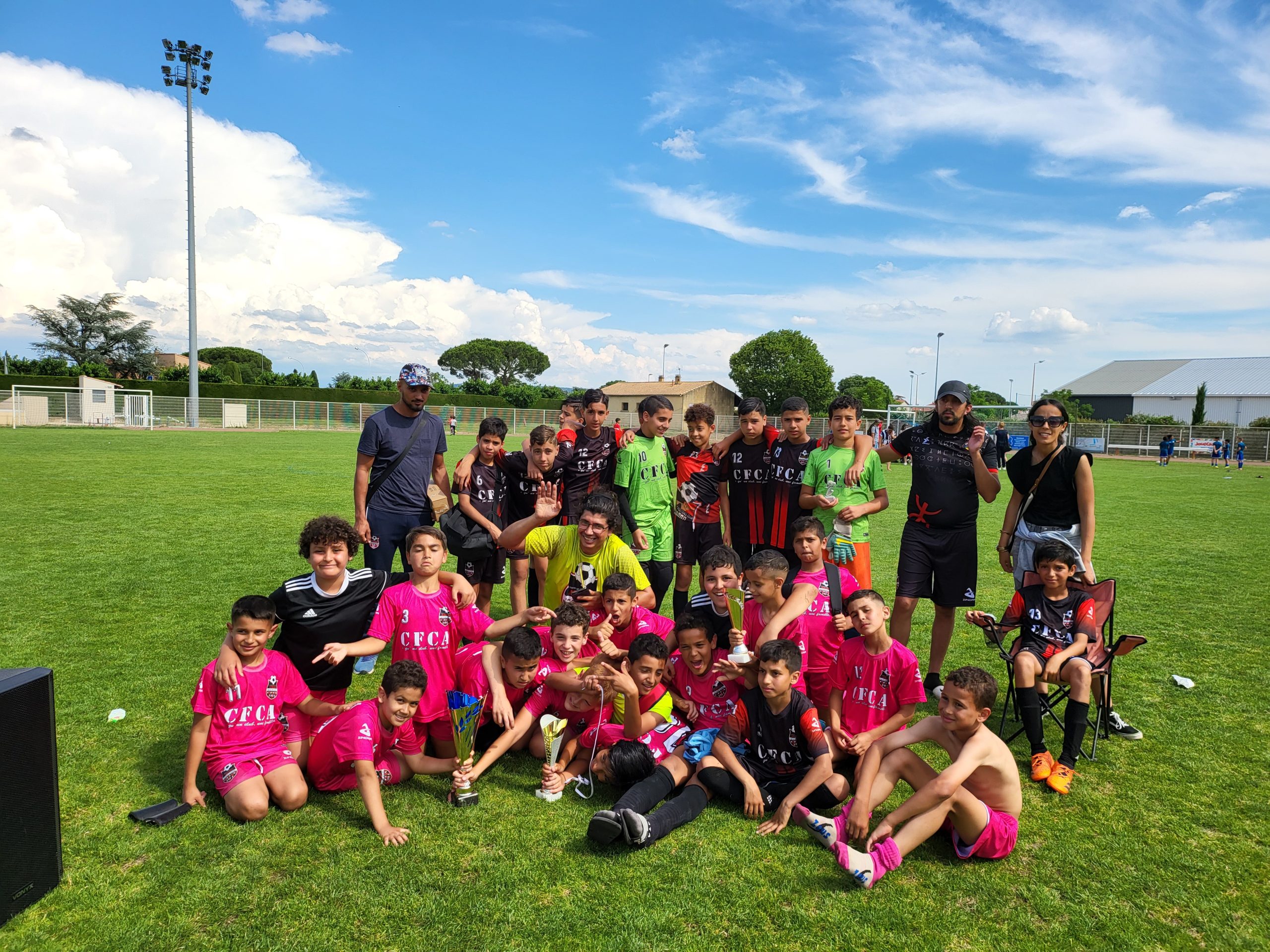 Groupe du CFCA en tenue