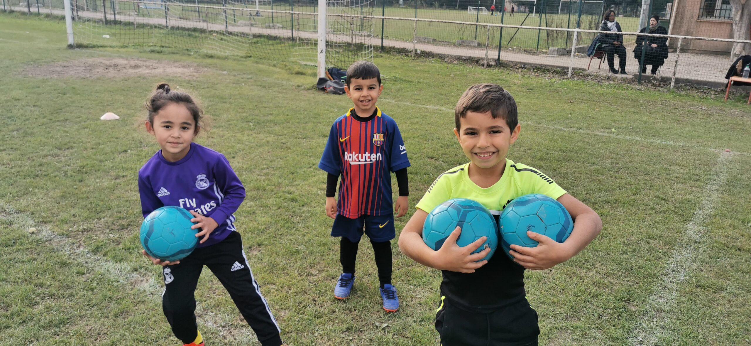Séance de football au CFCA