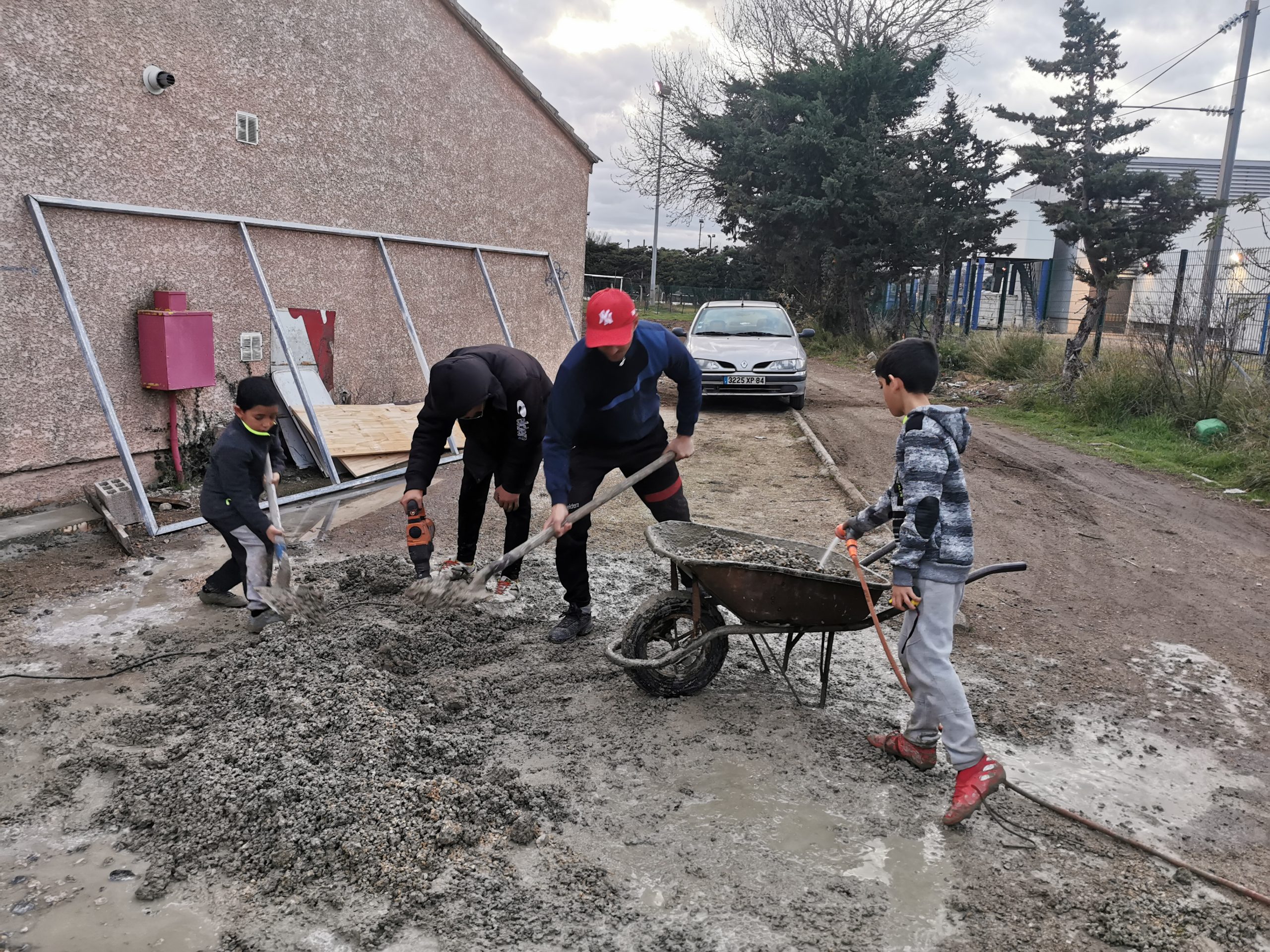 Chantier au complexe sportif