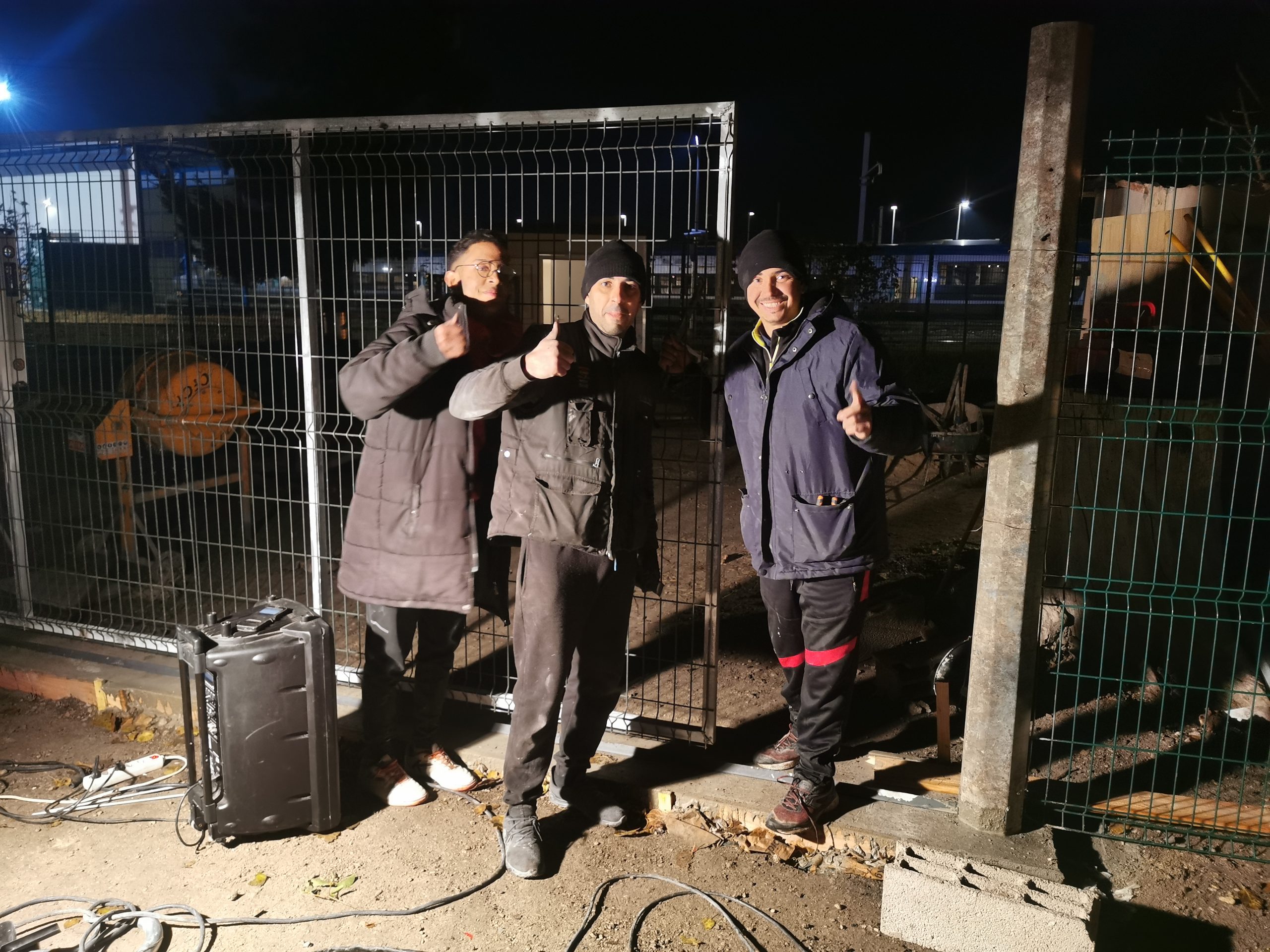 Travaux de nuit au complexe