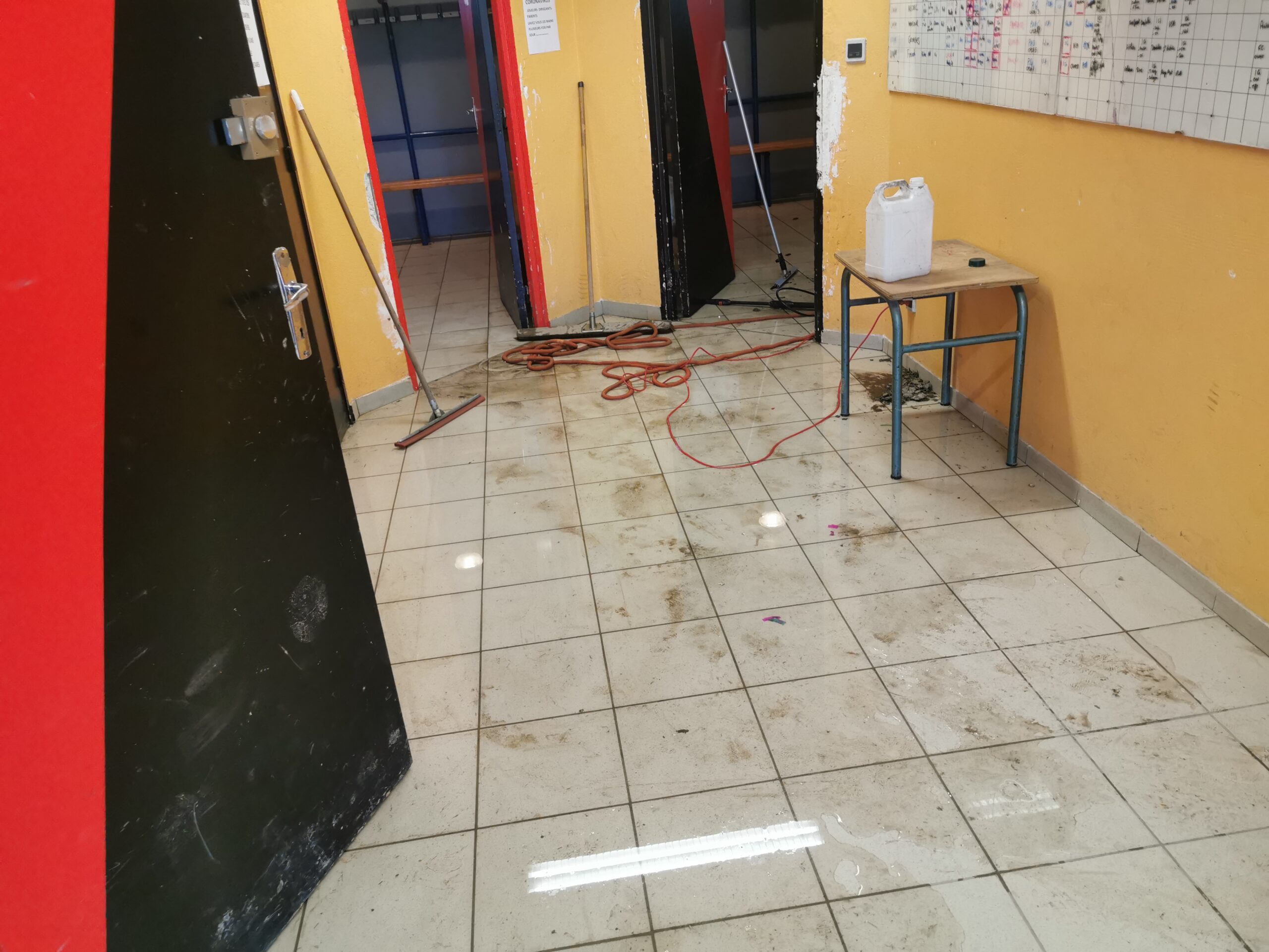 Chantier dans les locaux du CFCA